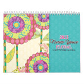 Voor altijd uw Floral Notes Wall Agenda Kalender (Hoes)