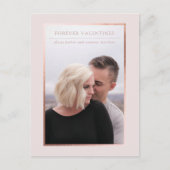 Voor altijd Valentijnse Foto Save the Date Briefkaart (Voorkant)