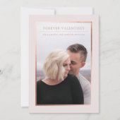 Voor altijd Valentijnse  Foto Save the Date Kaart (Voorkant)