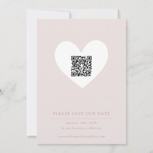 Voor altijd Valentijnse  Foto Save the Date Kaart (Achterkant)