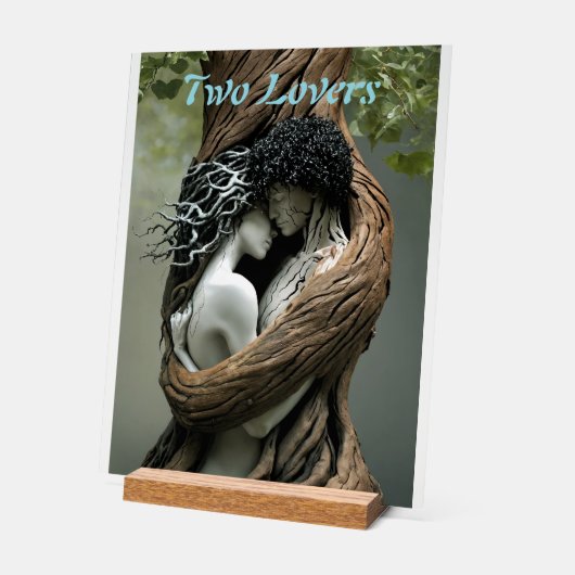 "Voor altijd van jou" Acryl Bord (Hoek)