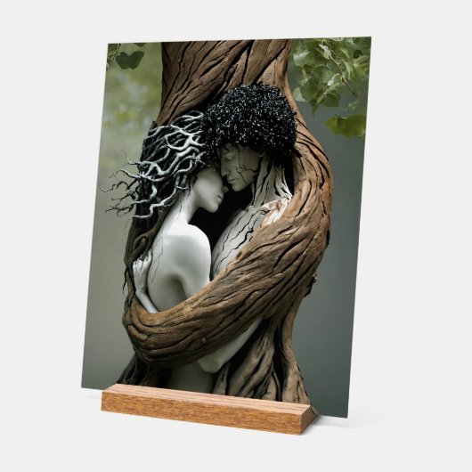 "Voor altijd van jou" Acryl Bord (Hoek)