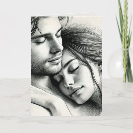 Voor altijd van jou, altijd van mij feestdagen kaart (Voorkant)