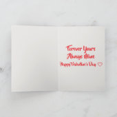 Voor altijd van jou, altijd van mij feestdagen kaart (Binnen)