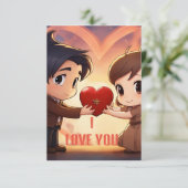 "Voor altijd van jou" Bedankkaart (Staand voorkant)