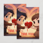 "Voor altijd van jou" Bedankkaart (Voorkant / Achterkant)