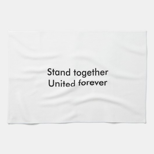 Voor altijd verenigd theedoek (Horizontaal)
