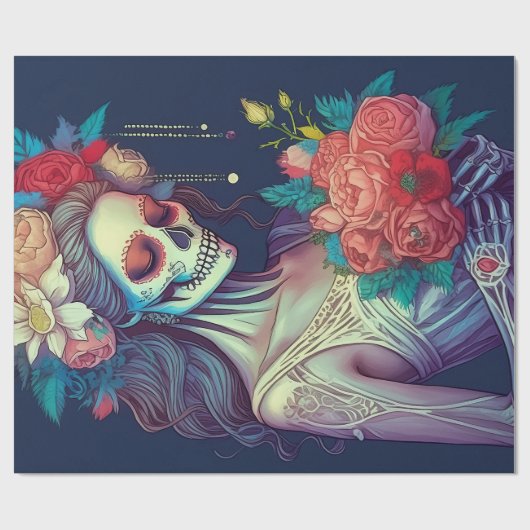 Voor altijd verlangen, voor altijd toegewijd, drom cadeaupapier (Vlak)