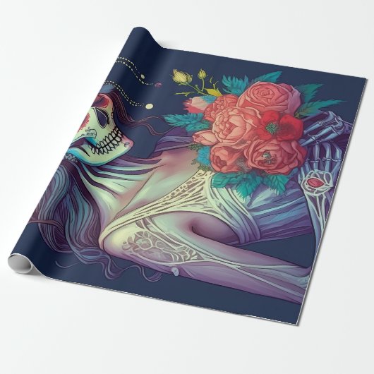 Voor altijd verlangen, voor altijd toegewijd, drom cadeaupapier (Uitgerold)