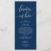 Voor altijd verliefd, Plaats Instelling Dank U Kaa Programmakaart (Voorkant)