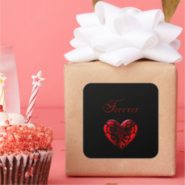 Voor altijd  vierkante sticker