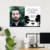 Voor altijd vissen op maat gemaakte foto-herdenkin poster (Thuiskantoor)