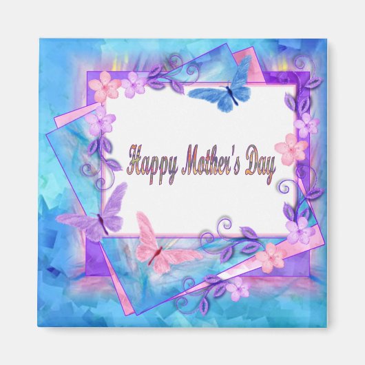 voor altijd vlinders-Happy Moederdag Magneet (Voorkant)