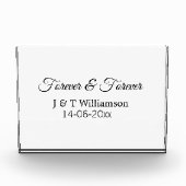 Voor altijd & voor altijd voeg koppel naam datum l fotoblokken (Voorkant)