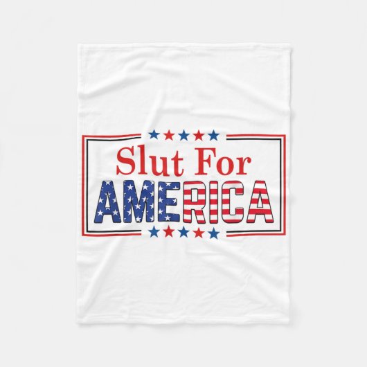 Voor Amerika 4 juli Fleece Deken (Voorkant)