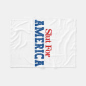 Voor Amerika 4 juli Fleece Deken (Voorkant (Horizontaal))