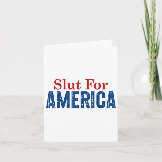 Voor Amerika 4 juli Kaart (Voorkant)