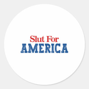 Voor Amerika 4 juli Ronde Sticker