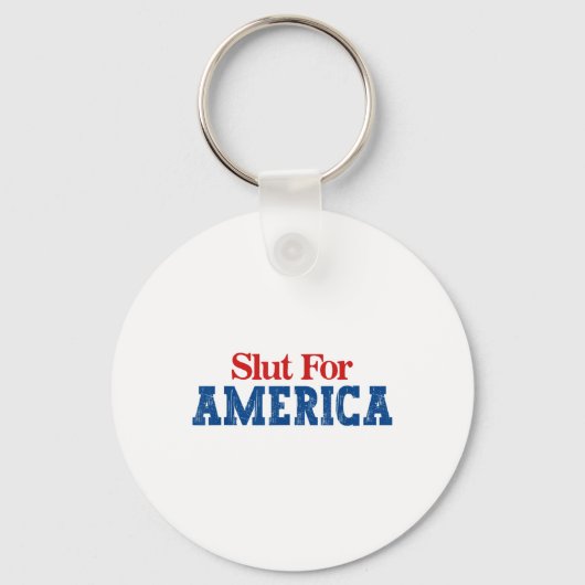 Voor Amerika 4 juli Sleutelhanger (Voorkant)