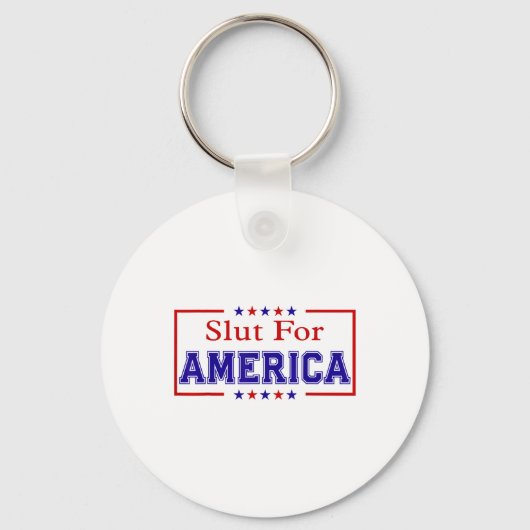 Voor Amerika 4 juli Sleutelhanger (Voorkant)