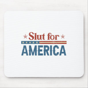 Voor Amerika Grappig 4 juli T-shirt voor mannen vr Muismat