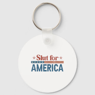 Voor Amerika Grappig 4 juli T-shirt voor mannen vr Sleutelhanger