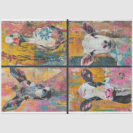 Voor Artiest Boerderij Animal Junk Journal Achterg Tissuepapier