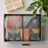 Voor artiest Cat Theme Junk Journal Achtergrond 2 Tissuepapier (Geschenk)