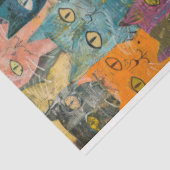 Voor artiest Cat Theme Junk Journal Achtergrond 2 Tissuepapier (Detail)