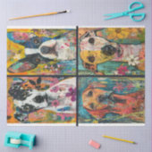 Voor Artiest Dog Theme Junk Journal achtergrond 2 Tissuepapier (Craft)