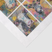 Voor artiesten Boerderij Animal Junk Journal Ephem Tissuepapier (Detail)