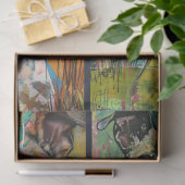 Voor artiesten Hond Theme Junk Journal Achtergrond Tissuepapier (Geschenk)
