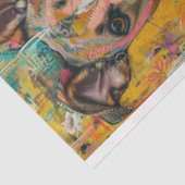 Voor artiesten Hond Theme Junk Journal Achtergrond Tissuepapier (Detail)