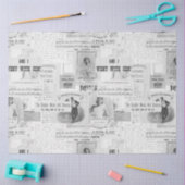 Voor artiesten Zwart Wit Grote Ephemera Tissuepapier (Craft)