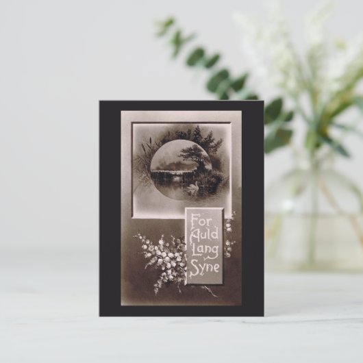 Voor Auld Lang Syne Briefkaart (Staand voorkant)