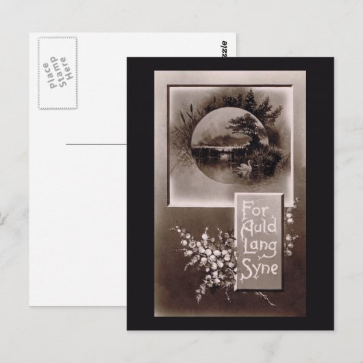 Voor Auld Lang Syne Briefkaart (Voorkant / Achterkant)
