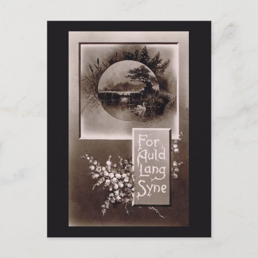 Voor Auld Lang Syne Briefkaart (Voorkant)
