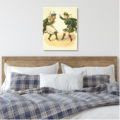 Voor Auld Lang Syne - een vrolijk kerstfeest Canvas Afdruk (Insitu (Slaapkamer))