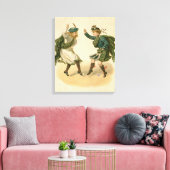 Voor Auld Lang Syne - een vrolijk kerstfeest Canvas Afdruk (Insitu (Woonkamer))