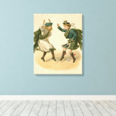 Voor Auld Lang Syne - een vrolijk kerstfeest Canvas Afdruk (Insitu (Houten vloer))