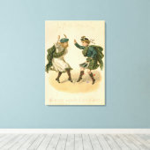 Voor Auld Lang Syne - een vrolijk kerstfeest Canvas Afdruk (Insitu (Houten vloer))