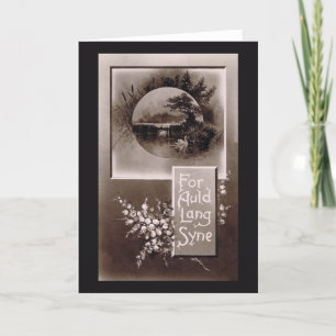 Voor Auld Lang Syne Feestdagen Kaart