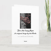 Voor Auld Lang Syne Wenskaart Feestdagen Kaart (Achterkant)