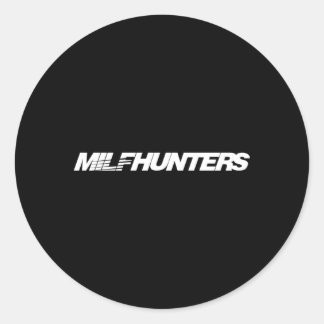 Voor auto en Milf's Milfhunter of Speedhunter Ronde Sticker