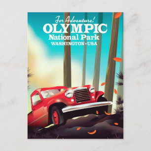 Voor avontuur! Olympisch Nationaal Park Washington Briefkaart
