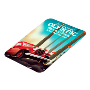 Voor avontuur! Olympisch Nationaal Park Washington Magneet