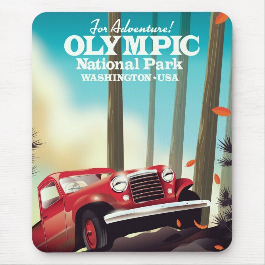 Voor avontuur! Olympisch Nationaal Park Washington Muismat (Voorkant)
