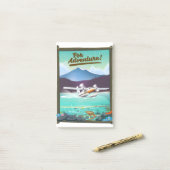 Voor Avontuur! Reisposter voor zeevliegtuigen Post-it® Notes (Op bureau)
