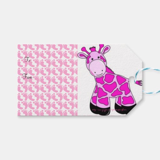 "Voor Baby" Cadeaulabel (Voorkant (Horizontaal))