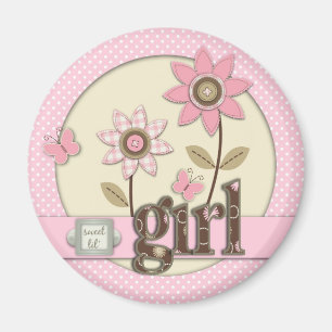 Voor Baby Girl Magnet 2